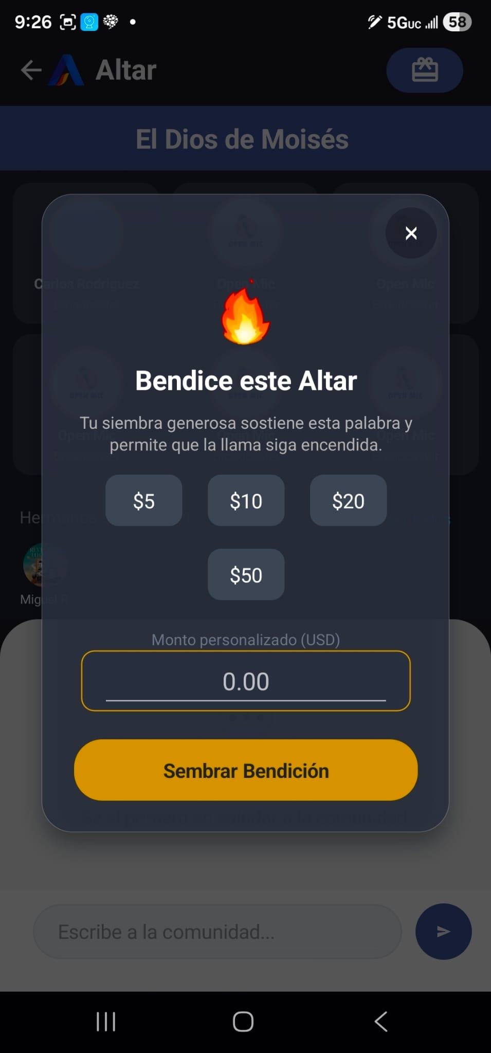 AltarApp Donations